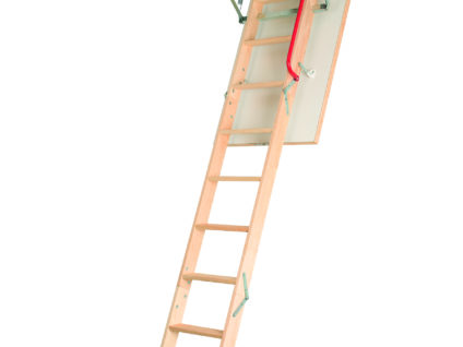 FAKRO 3 Section Folding Wooden Loft Ladder (LWK Komfort)
